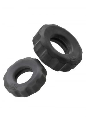 Hunkyjunk COG Silicone Blend 2 Size C-Ring Pack Tar/Stone