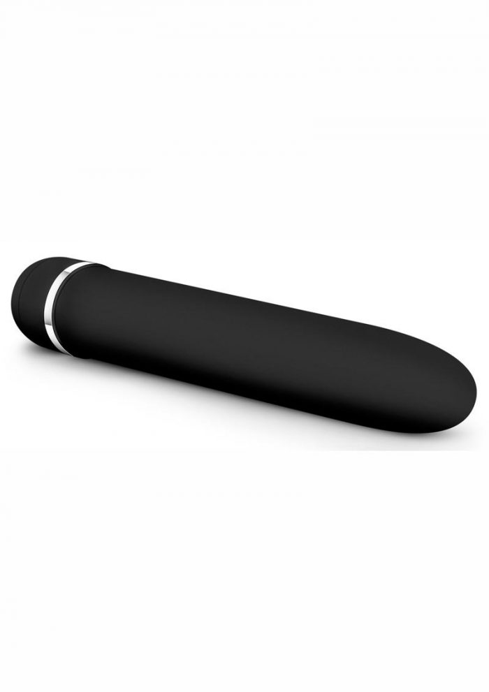 Rose Luxuriate Vibrator Splashproof Black 7 Inches