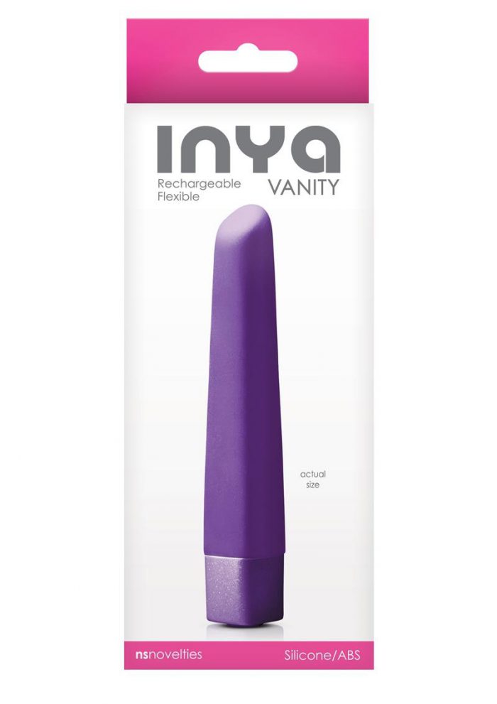 Inya Vanity Purple Silicone Vibrator Rechargeable