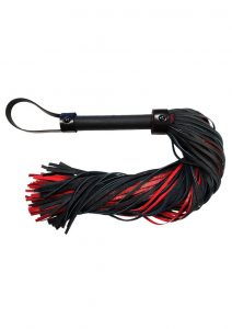 Rouge Anaconda Flogger Cuff Leather Whip Bondage Black/Burg