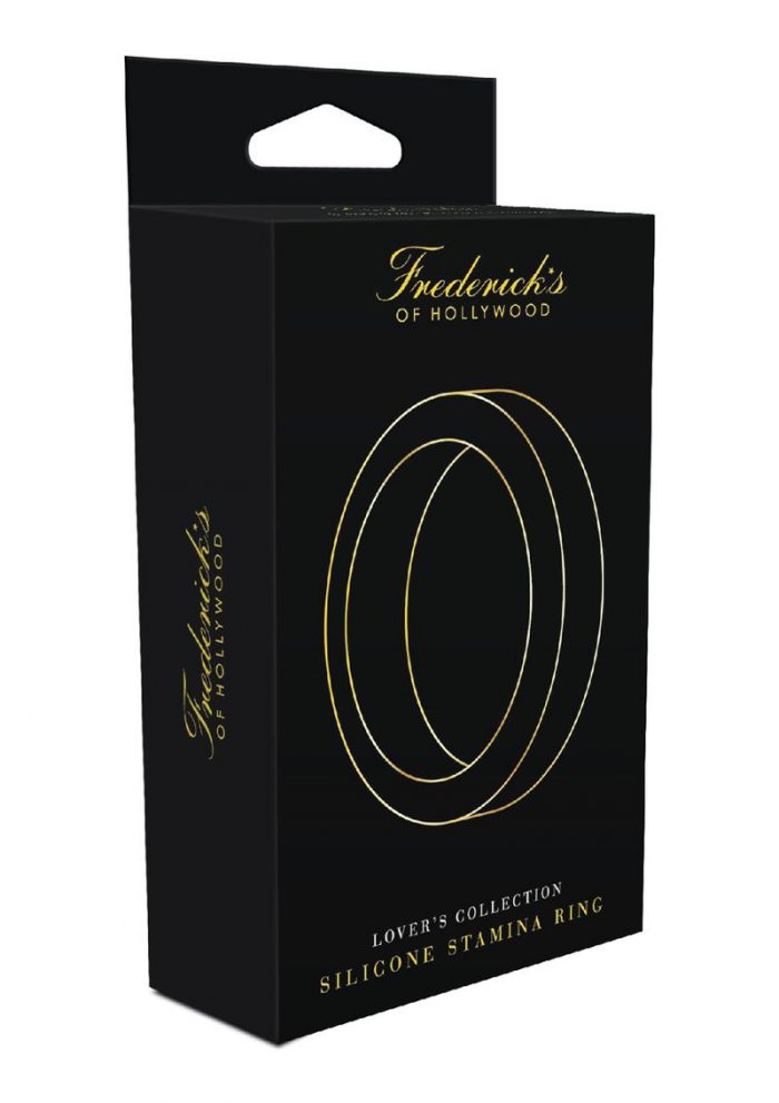 Frederick`s Of Hollywood Silicone Stamina Cock Ring Shower Proof Black