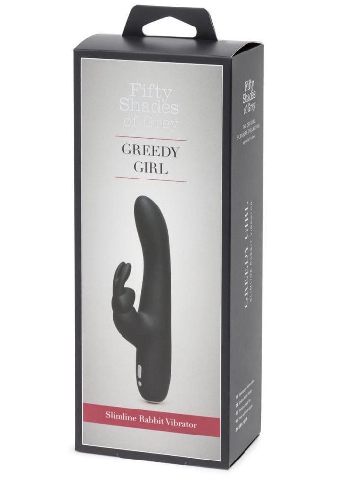 Fifty Shades Of Grey Greedy Girl Slimline Rabbit Vibrator Rechargeable Waterproof