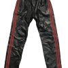 Prowler Red Leather Joggers Red Lg
