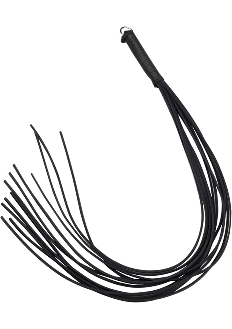 Leather Thong Whip 30 Inch Black