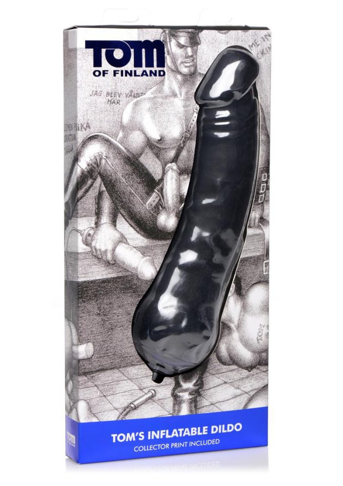 Tom Of Finland Tom`s  Inflatable Dildo Silicone Black