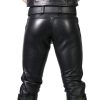 Prowler Red Leather Jeans Blk 36