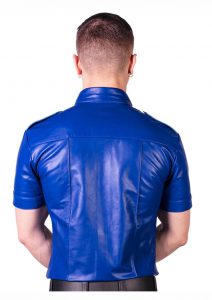 Prowler Red Slim Police Shirt Leather Blue XXL