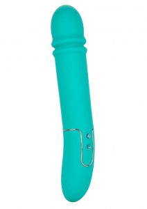 Shameless Flirt Vibrator Thrusting Power Silicone  Waterproof USB Rechargeable Teal