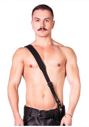 Prowler Red Sam Browne Belt Blk Md