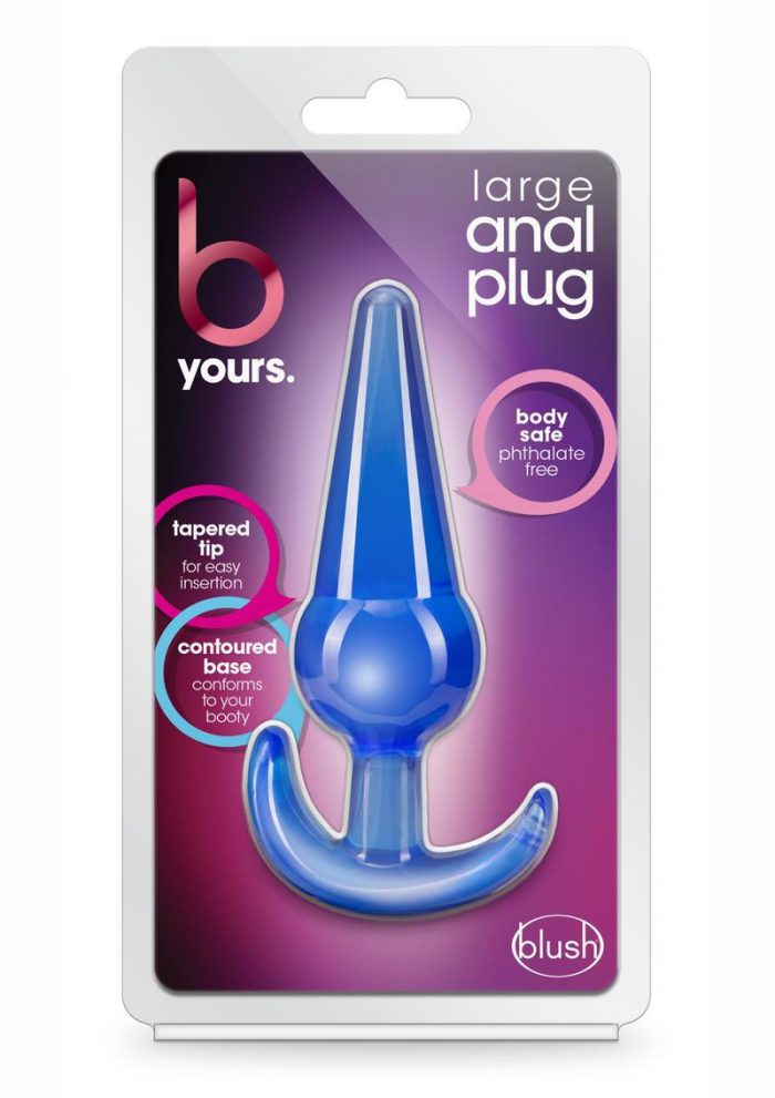 B Yours Butt Plug - Large - Blue