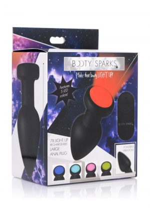 Booty Sparks Silicone Vibe Led Plug Lg