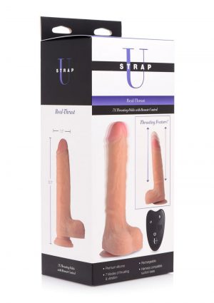 Strap U Real Thrust Remote Dildo