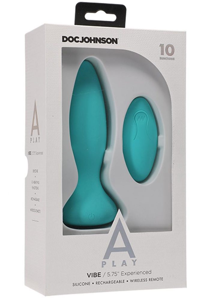 A-play Vibe Exper Plug W/remote Teal