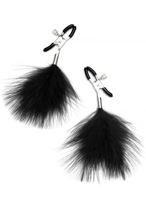 Lux F Feather Nipple Clamps - Black