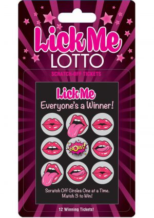 Lick Me Lotto Scratch Off Tickets 12 Each Per Pack