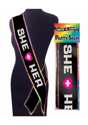 She + Her Party Sash