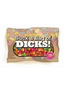 Candy Prints Suck A Bag Of Dicks Assorted Flavors 3 Ounce Bag