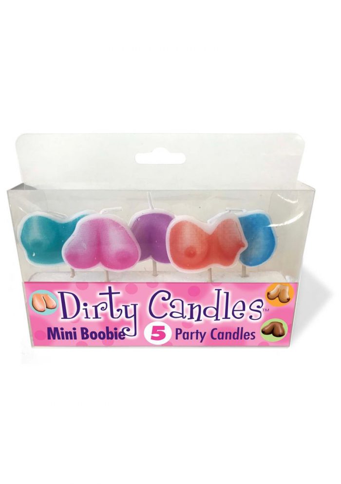 Candy Prints Dirty Candles Mini Boobie Party Candles 5 Each Per Pack