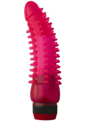 Jelly Caribbean Number 7 Calypso Jelly Vibrator Pink 6.5 Inch