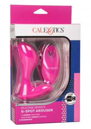 CalExotics Silicone Remote G-Spot Arouser Rechargeable Vibrator - Pink