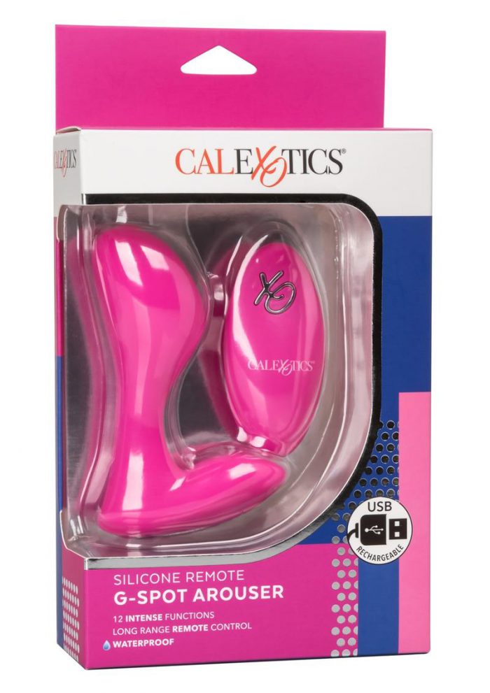 CalExotics Silicone Remote G-Spot Arouser Rechargeable Vibrator - Pink