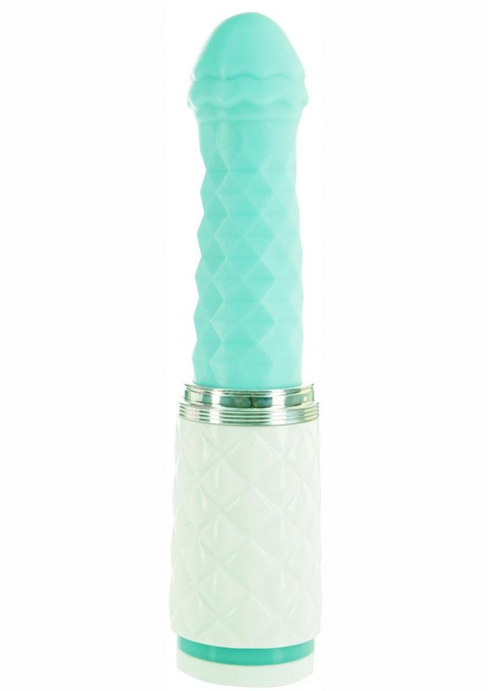 Pillow Talk Feisty Silicone Thrusting andamp; Vibrating Massager - Teal