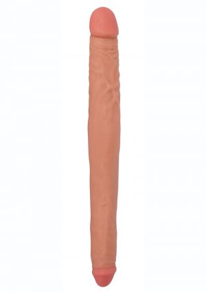 Jock Tapered Double Dildo 16in - Vanilla