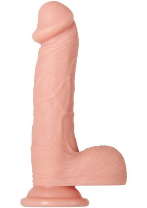 Adam andamp; Eve Adam`s Rechargeable Silicone Warming Rotating Power Boost Dildo With Remote Control 7.5in - Vanilla