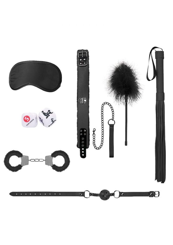 Ouch! Kits Introductory Bondage Kit #6 6pc - Black