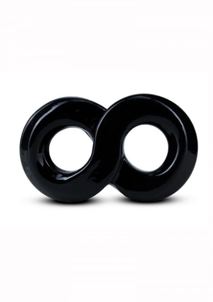 Stay Hard Cock Ring and Ball Strap - Black