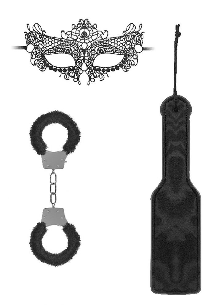 Ouch! Kits Introductory Bondage Kit #3 3pc - Black