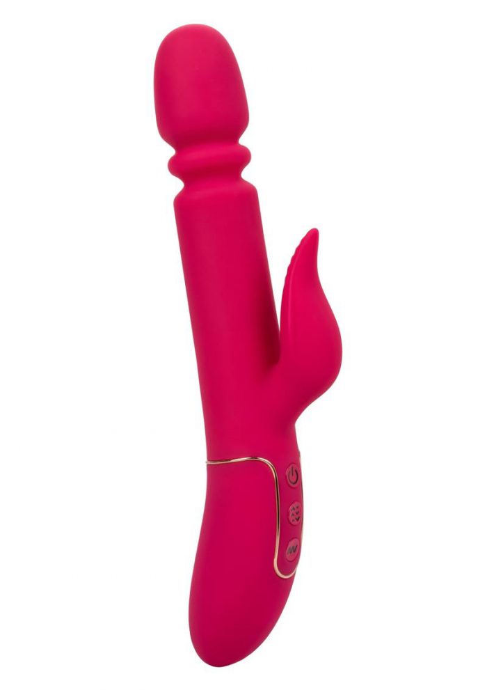 Shameless Slim Charmer Silicone Rechargeable Rabbit Vibrator - Pink