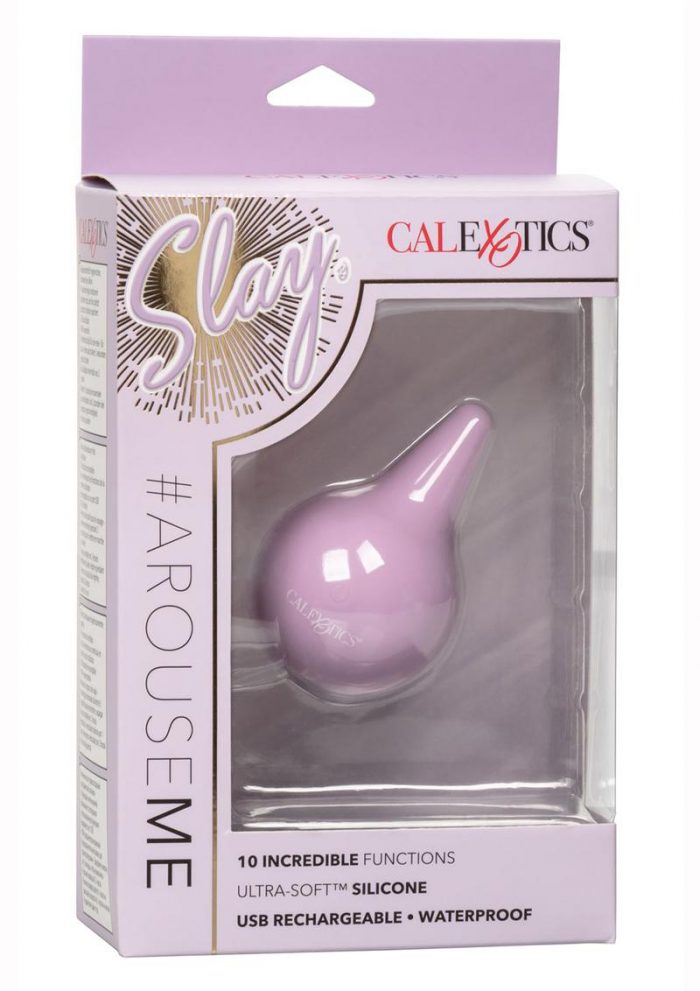Slay #Arouseme Silicone Rechargeable Massager - Pink