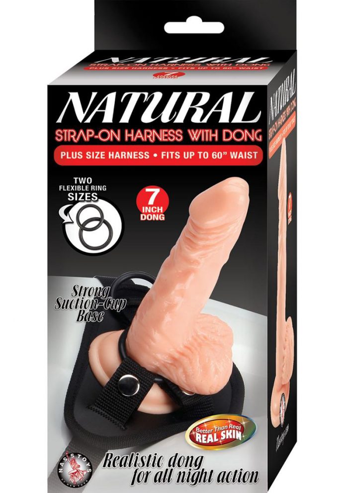 Natural Strap-On Harness With Dong 7in - Vanilla