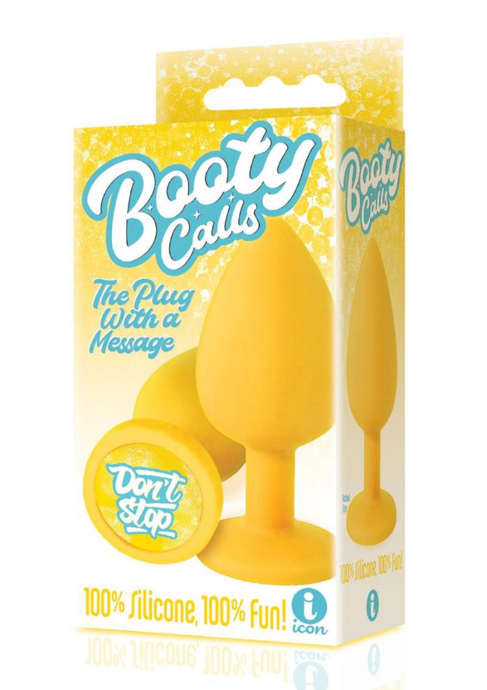 The 9`s - Booty Calls Silicone Butt Plug Don`t Stop - Yellow