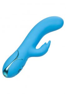 Insatiable G Inglatable G-Bunny Silicone Rechargeable Vibrator - Blue