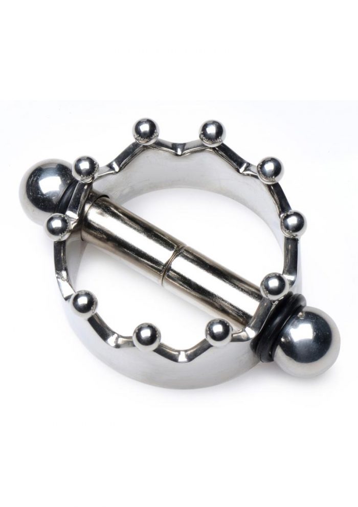 Master Series Crowned Magnetic Crown Nipple Clamps - Stainless Steel