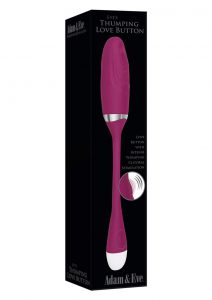 Adam andamp; Eve Eve`s Thumping Love Button Rechargeable Silicone Bullet - Purple