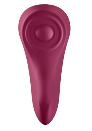 Satisfyer Sexy Secret Silicone Rechargeable Panty Vibrator - Red