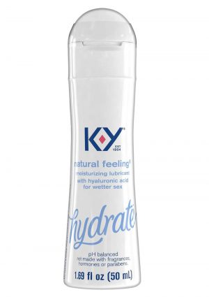 KY Hydrate Natural Feeling Moisturizing Lubricant With Hyaluronic Acid 1.69oz