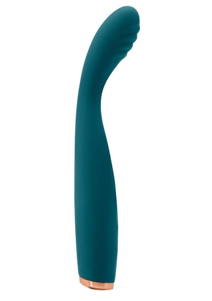 Luxe Lillie Silicone Rechargeable Vibrating Slim Wand Massager - Teal