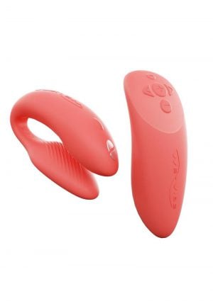 We-Vibe Chorus Rechargeable Couples Vibrator With Remote Control - Crave Coral
