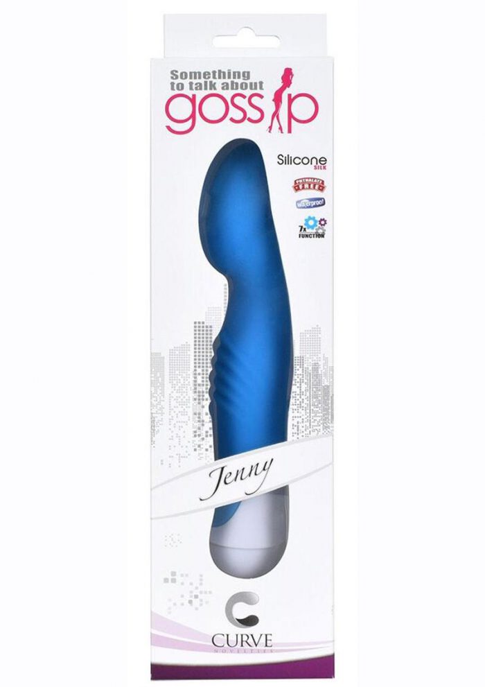 Gossip Jenny 7 Function Silicone G-Spot Vibrator - Blue