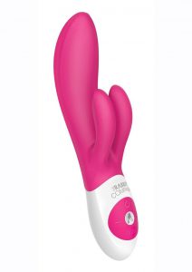 The Rumbly Rabbit Rechargeable Silicone Rabbit Vibrator - Hot Pink