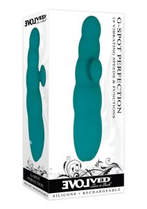 G-Spot Perfection Rechargeable Silicone Vibrator - Green