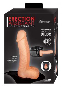 Erection Assistant Hollow Strap-On 8.5in - Vanilla