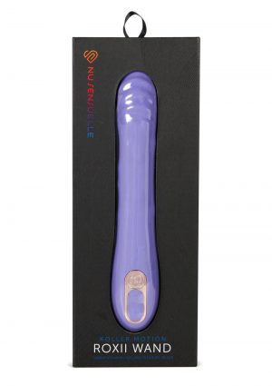 Nu Sensuelle Roxii Rechargeable Silicone Wand with Roller Motion - Ultra Violet