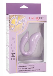 Slay #FlexMe Rechargeable Silicone Vibrator with Remote Control - Purple