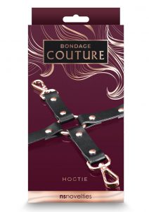 Bondage Couture PU Leather Hog Tie - Black