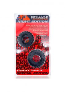 Oxballs Truckt Plus+ Silicone Cock Ring (2 pack) - Night Edition